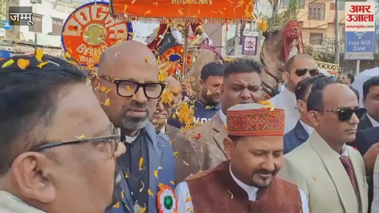 VIDEO : Christmas celebration in Jammu, decorated Christmas trees and Santa Claus everywhere