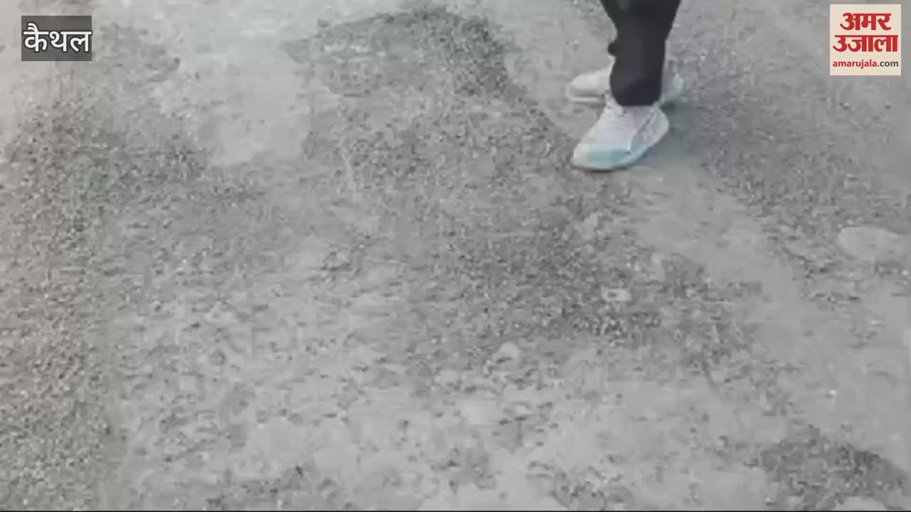 VIDEO : एक हफ्ते में उखड़ गई सड़क, कैथल में दो जेई सस्पेंड