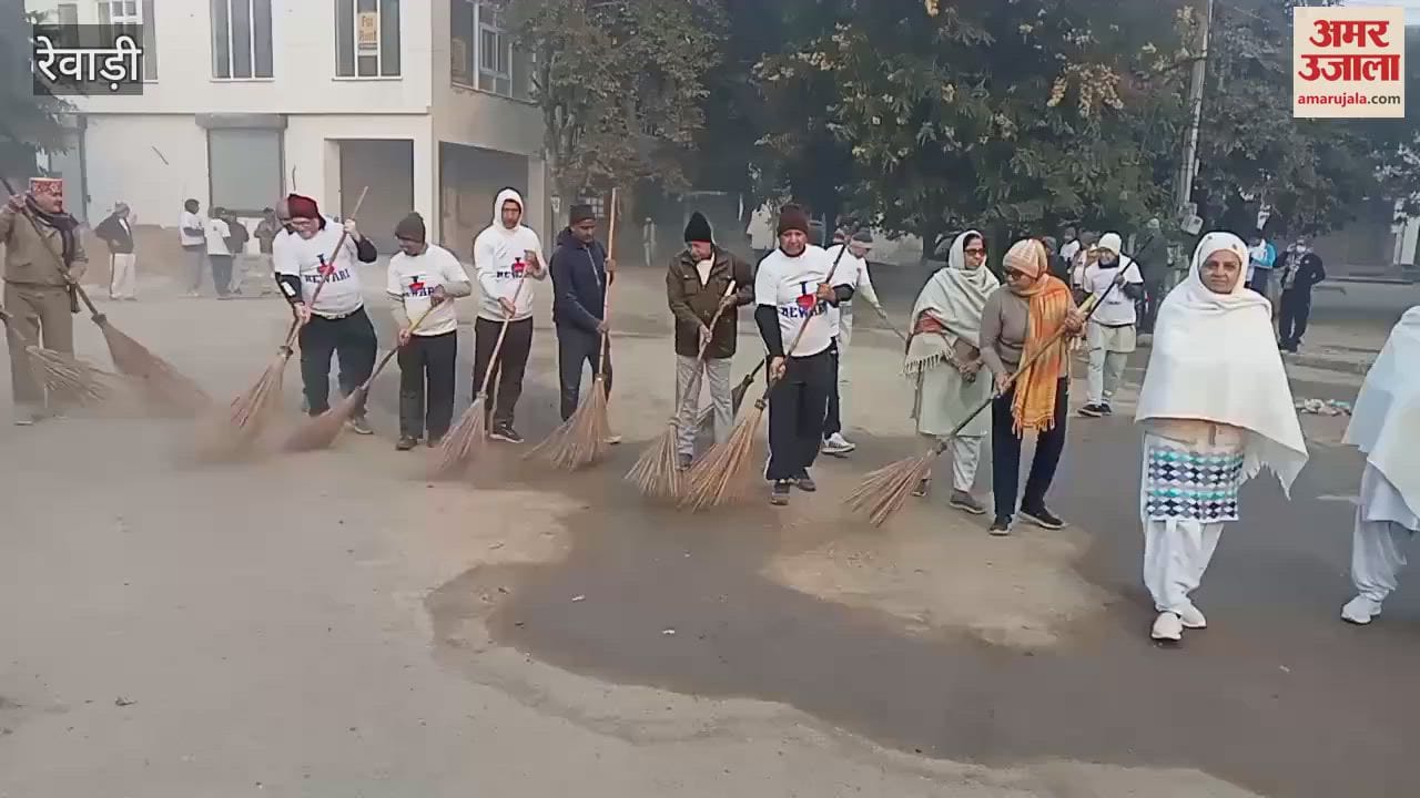 VIDEO : Rewari MLA launched mega cleanliness drive in Sector 4