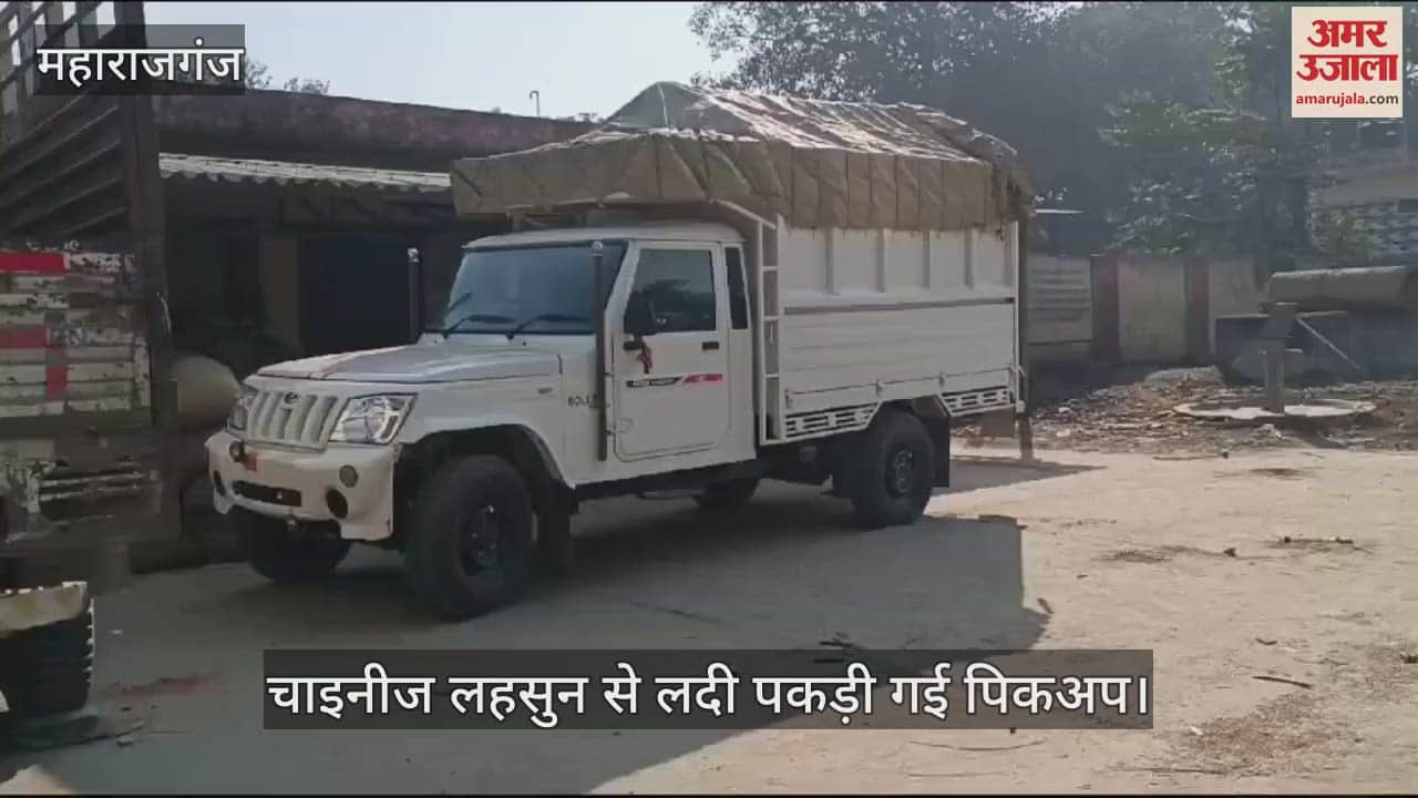 VIDEO : Chinese garlic covered pickup recovered, driver fled from the spot