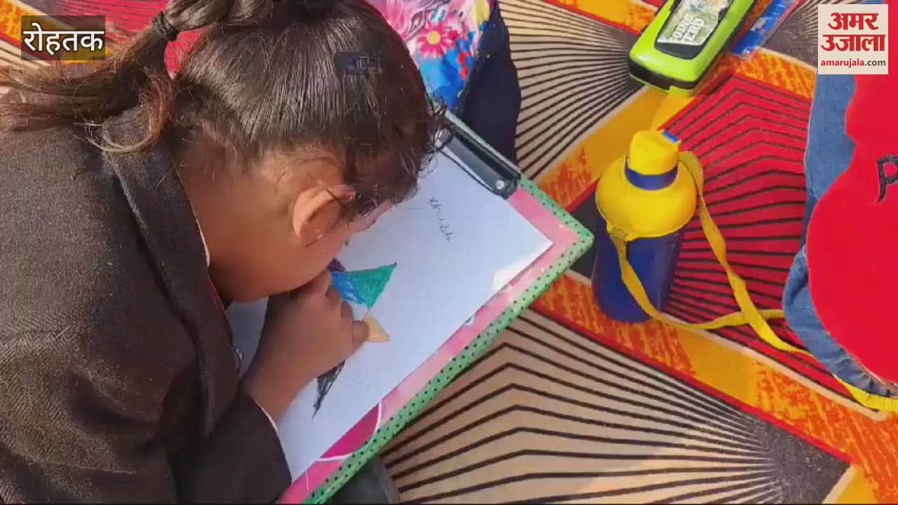 VIDEO : Painting competition organized on Christmas in Rohtak