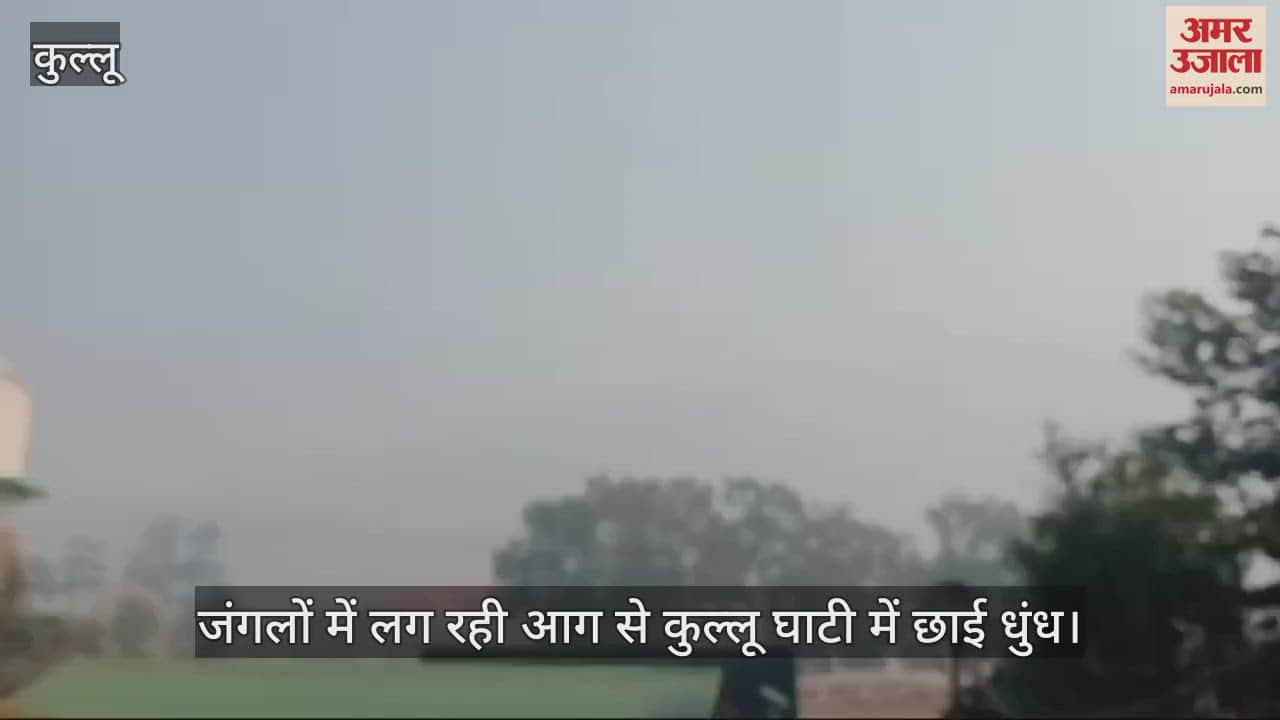 VIDEO : Due to forest fire, fog engulfs Kullu valley