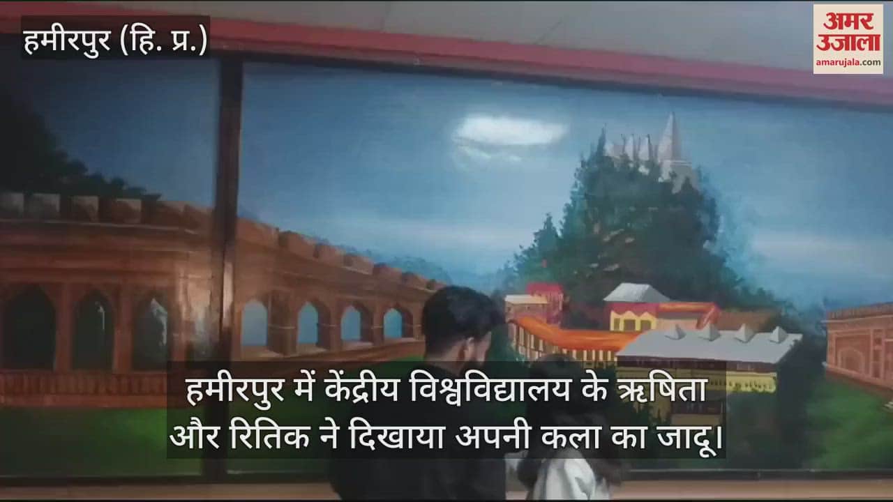 VIDEO : Rishita and Hrithik of Central University showed the magic of their art in Hamirpur