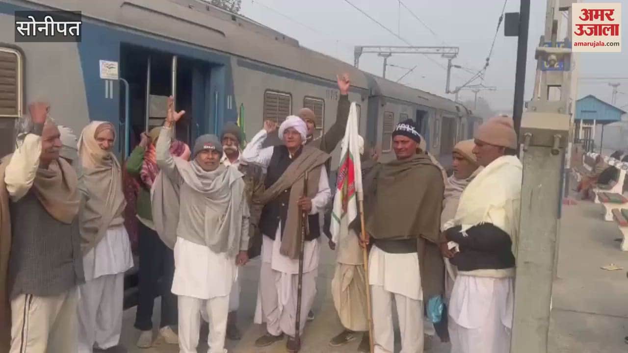 VIDEO : A group of farmers left for Khanauri border from Sonipat