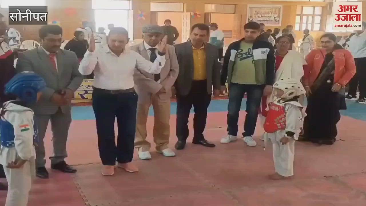 VIDEO : Players showing their talent in the state level Tang Sudo competition in Sonipat