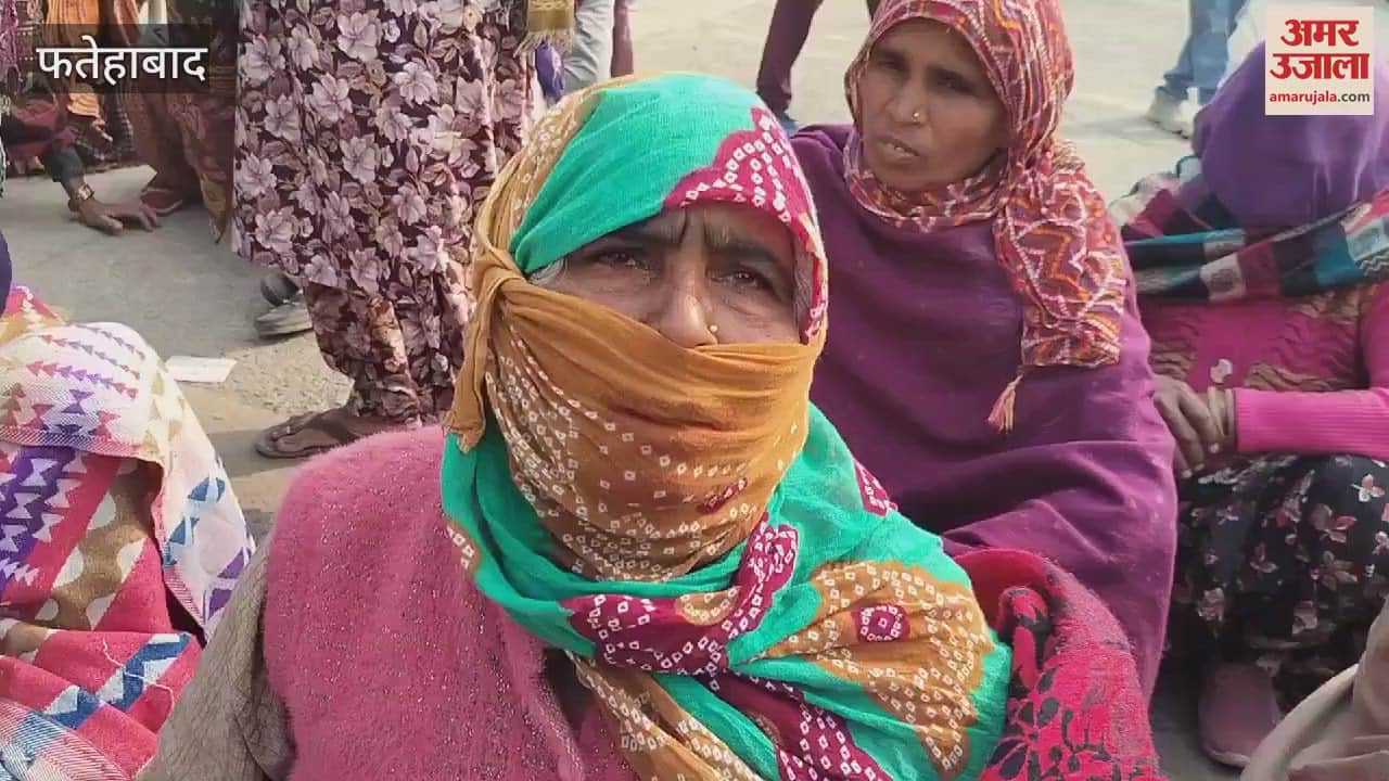 VIDEO : Case of murder of newly married woman with sharp weapon in Tohana, family members blocked the road