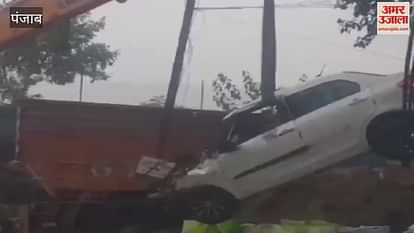 VIDEO : One Man Died in Accident in Moga VIDEO : One Man Died in Accident in Moga