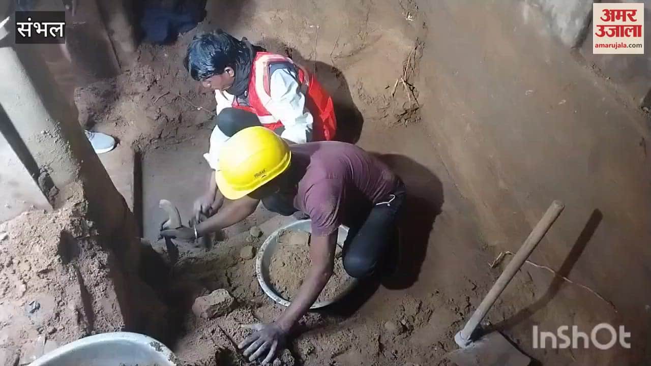 VIDEO : first floor of the stepwell is clearly visible in Chandausi, ASI team also reached there