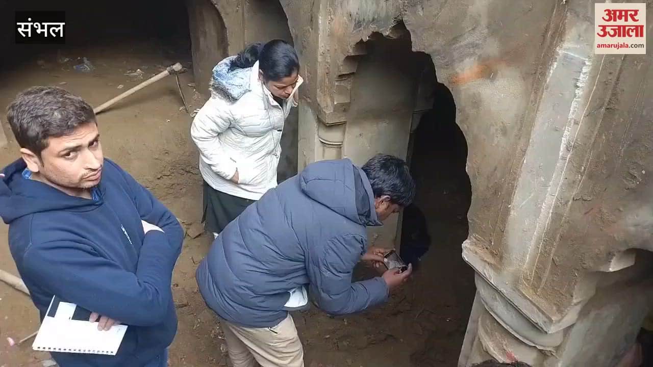 VIDEO : team of ASI Meerut conducted a survey of the stepwell and had the workers remove the soil from the floor