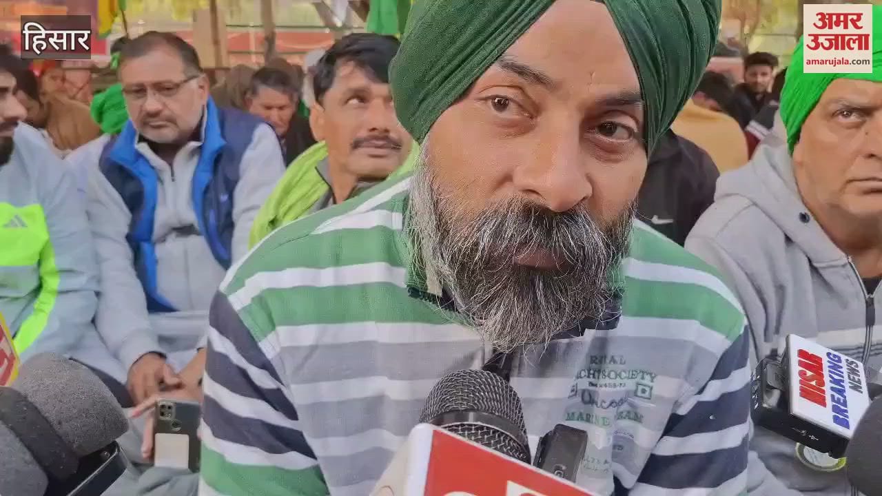 VIDEO : Farmers went on hunger strike in Hisar in support of Jagjit Singh Dallewal