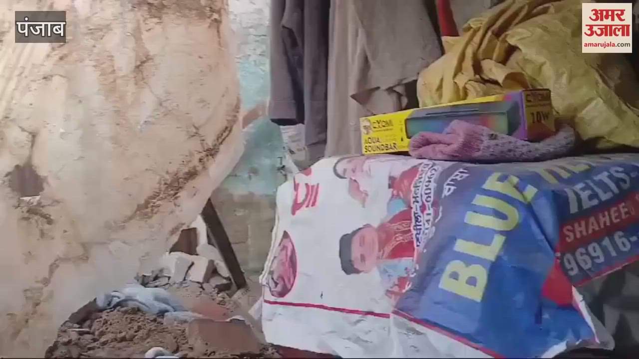 VIDEO : roof collapsed in Dala village of Moga