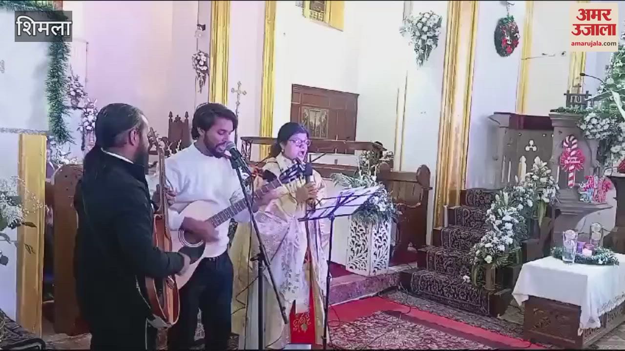 VIDEO : Christmas celebrations at Christ Church in Shimla people danced to the hymns Jesus Tera Naam