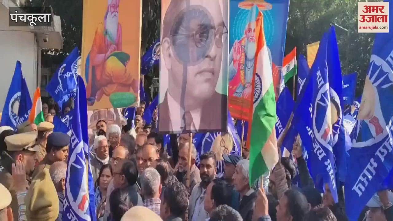 VIDEO : Protest in Panchkula against Amit Shah