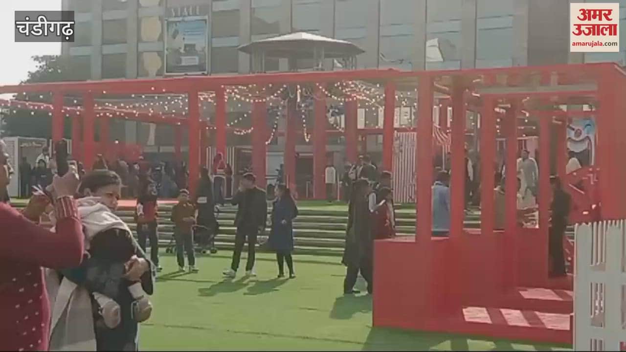 VIDEO : Hanging ball fell on dance floor of carnival festival in Chandigarh Mall girl child injured