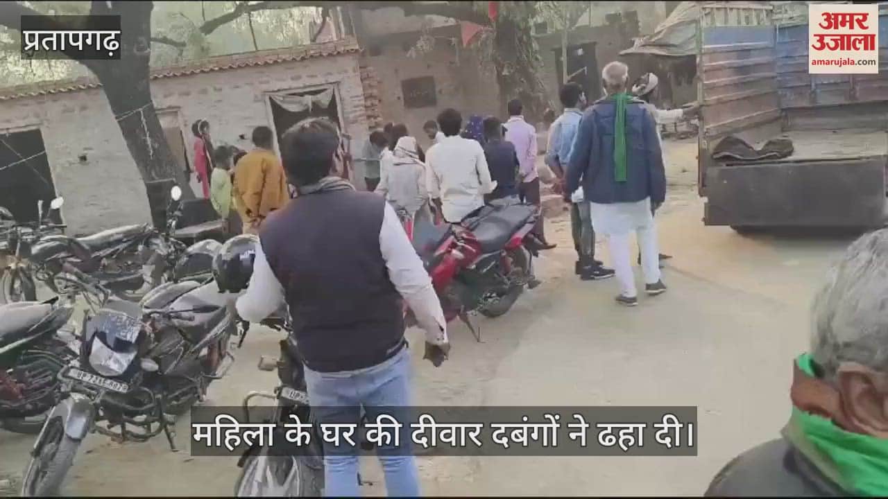 VIDEO : Bullies demolished woman's wall, video goes viral on social media