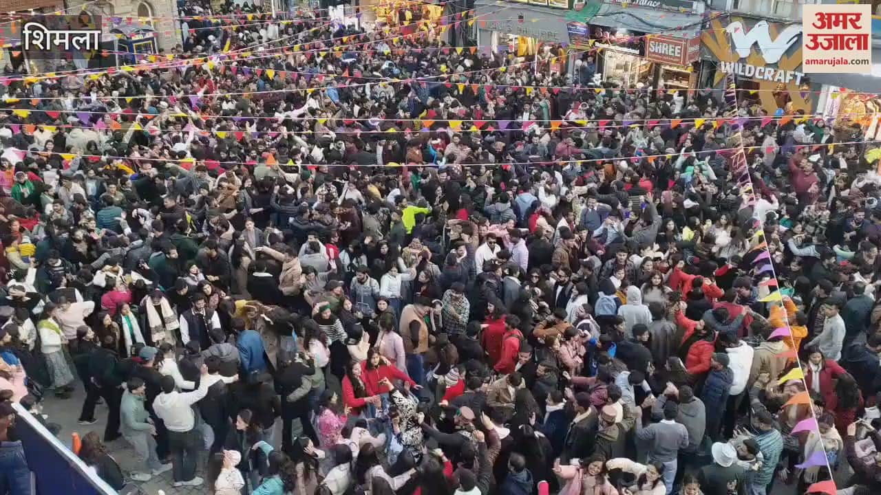 VIDEO : Thousands of people danced on Nati on Shimla Mall Road