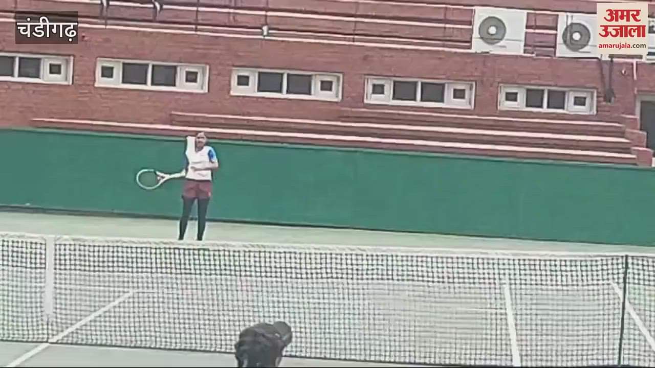 VIDEO : Tennis match at Chandigarh Sector 10 CLTA