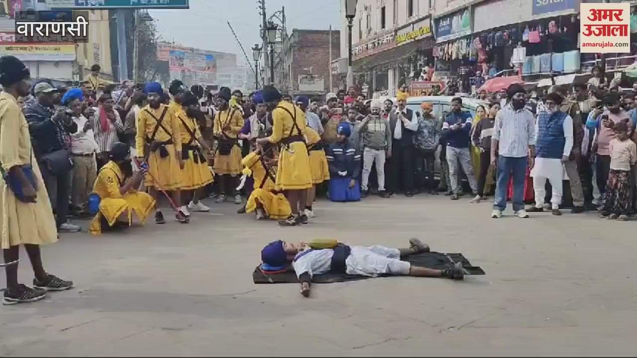 VIDEO : Procession took place in Varanasi Prakashotsav heads bowed faith Nagar Kirtan