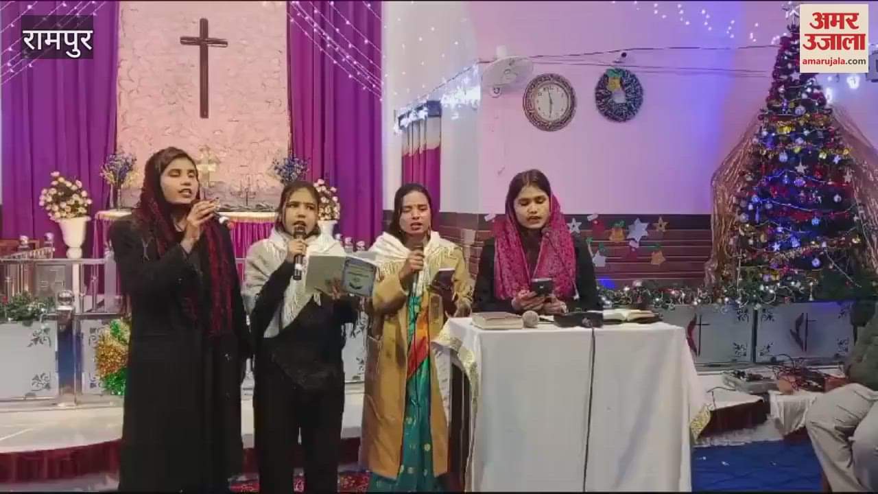 VIDEO : Prayers were held at Rampur's Methodist Church and a cake was cut