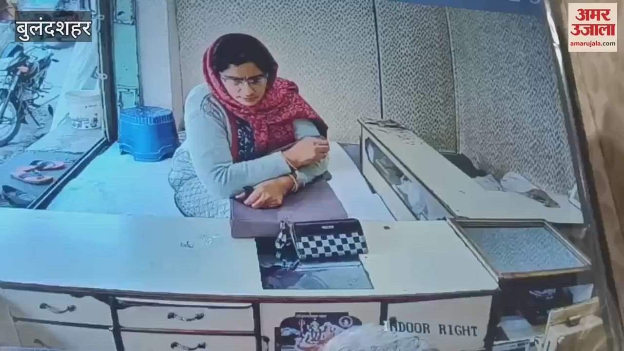 VIDEO : Woman stole packet of gold earrings from shop in Bulandshahr