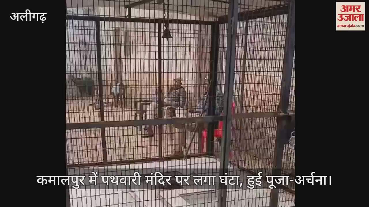 VIDEO : कमालपुर में पथवारी मंदिर पर लगा घंटा, हुई पूजा-अर्चना