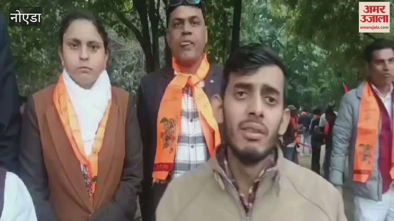 VIDEO : Karni Sena took out a foot march in Greater Noida to protest against the atrocities on Hindus in Bangladesh