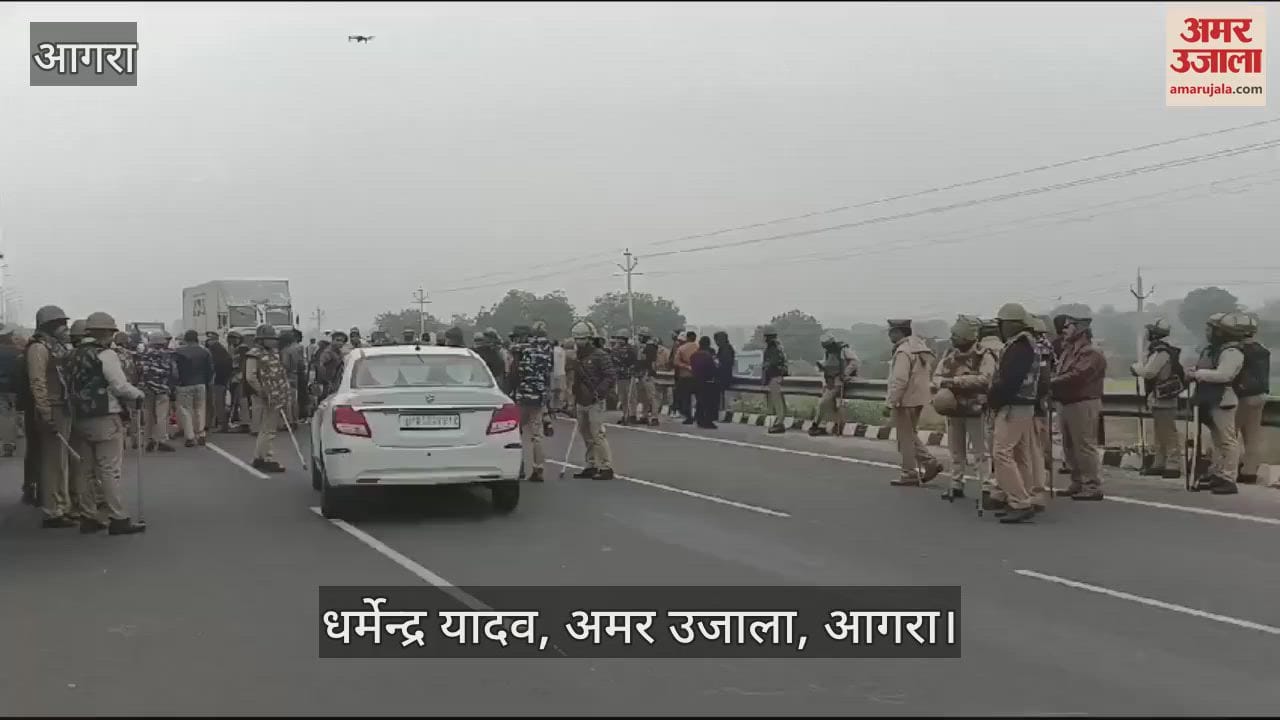 VIDEO : इनर रिंग रोड पर किसानों का प्रदर्शन जारी, मार्ग कर दिया जाम...