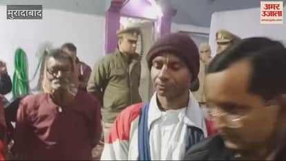 VIDEO : sanctum sanctorum of Gaurishankar temple opened in Moradabad, people started arriving, police deployed