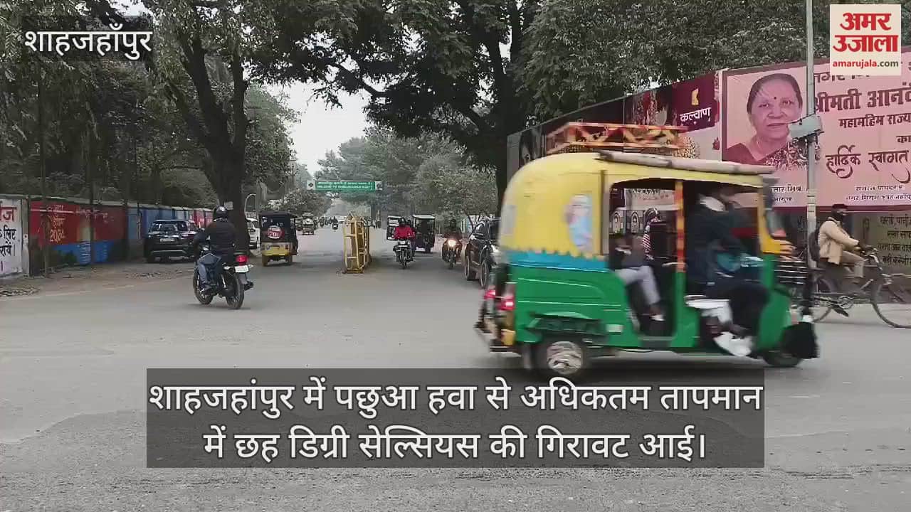 VIDEO : शाहजहांपुर में दिनभर नहीं निकली धूप, गलन व सर्द हवा से ठिठुरे लोग