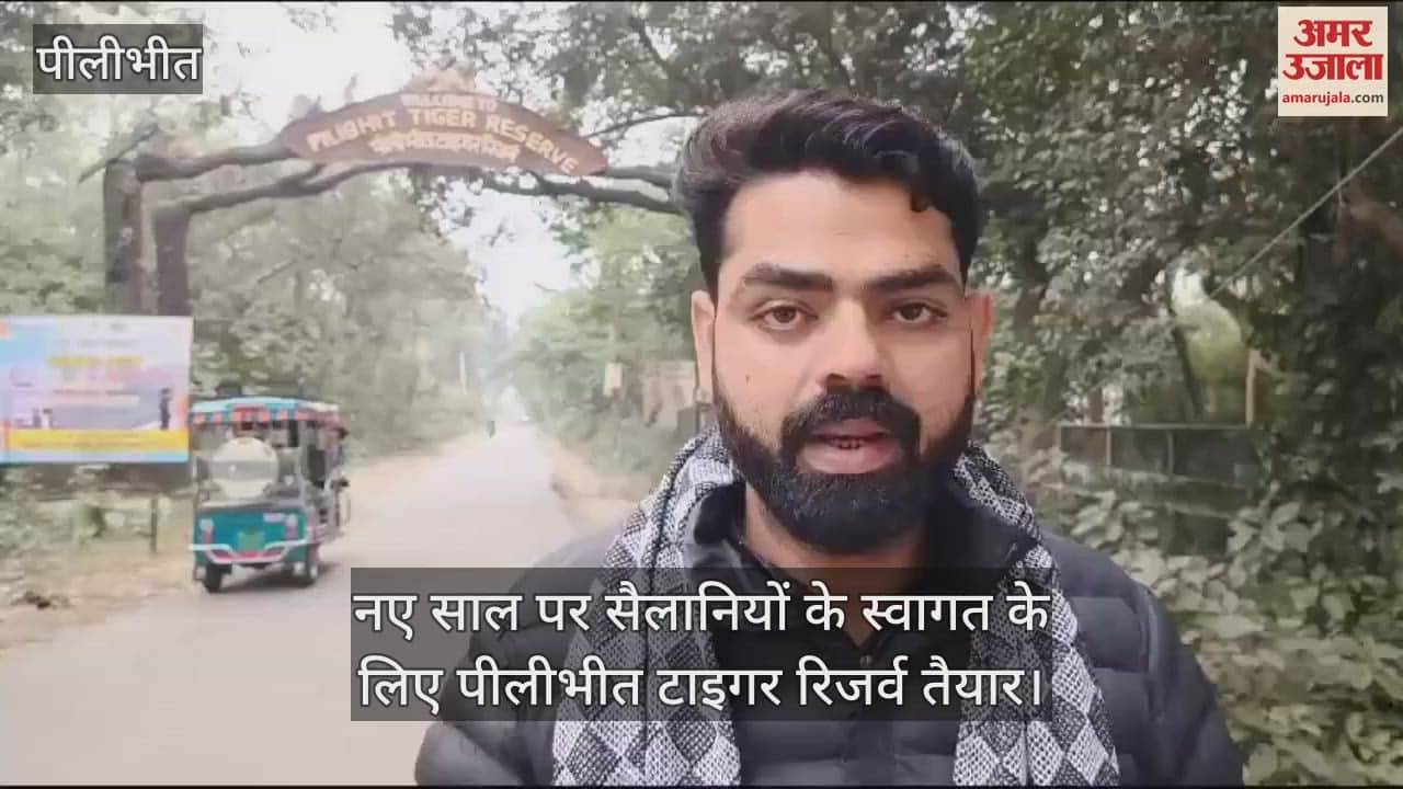 VIDEO : नए साल पर सैलानियों के स्वागत के लिए पीलीभीत टाइगर रिजर्व तैयार