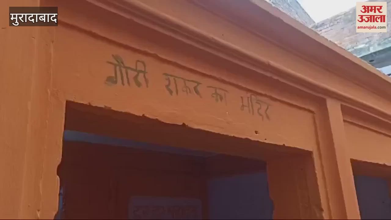 VIDEO : Painting of Gaurishankar temple of Moradabad started, broken idols found during excavation
