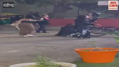 VIDEO : ruckus between gay men and third gender people outside the night food street in chandigarh