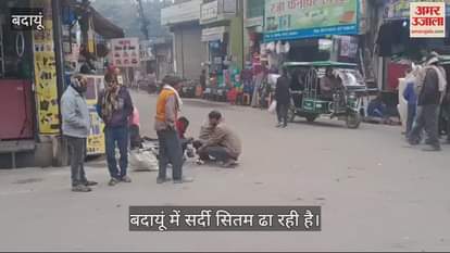 VIDEO : बदायूं में सुबह छाया रहा कोहरा, फिर बादलों में छिपा सूरज, ठंड से कांपे लोग
