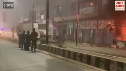 VIDEO : बीकानेर स्टोर में लगी आग