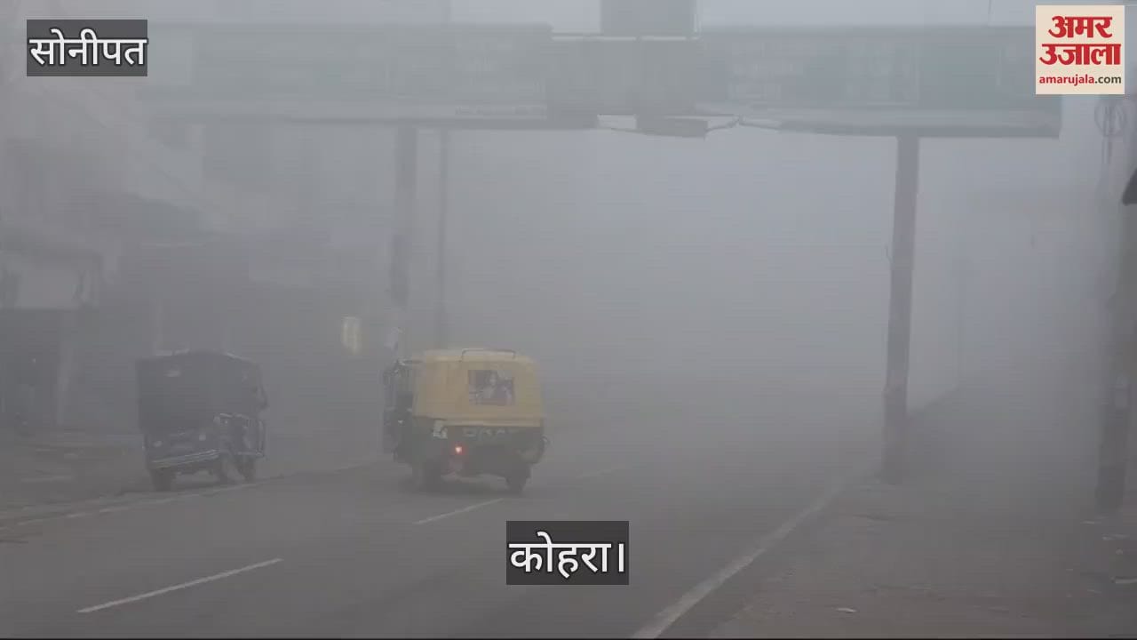 VIDEO : Due to fog in Sonipat, visibility was zero at night, public life came to a standstill