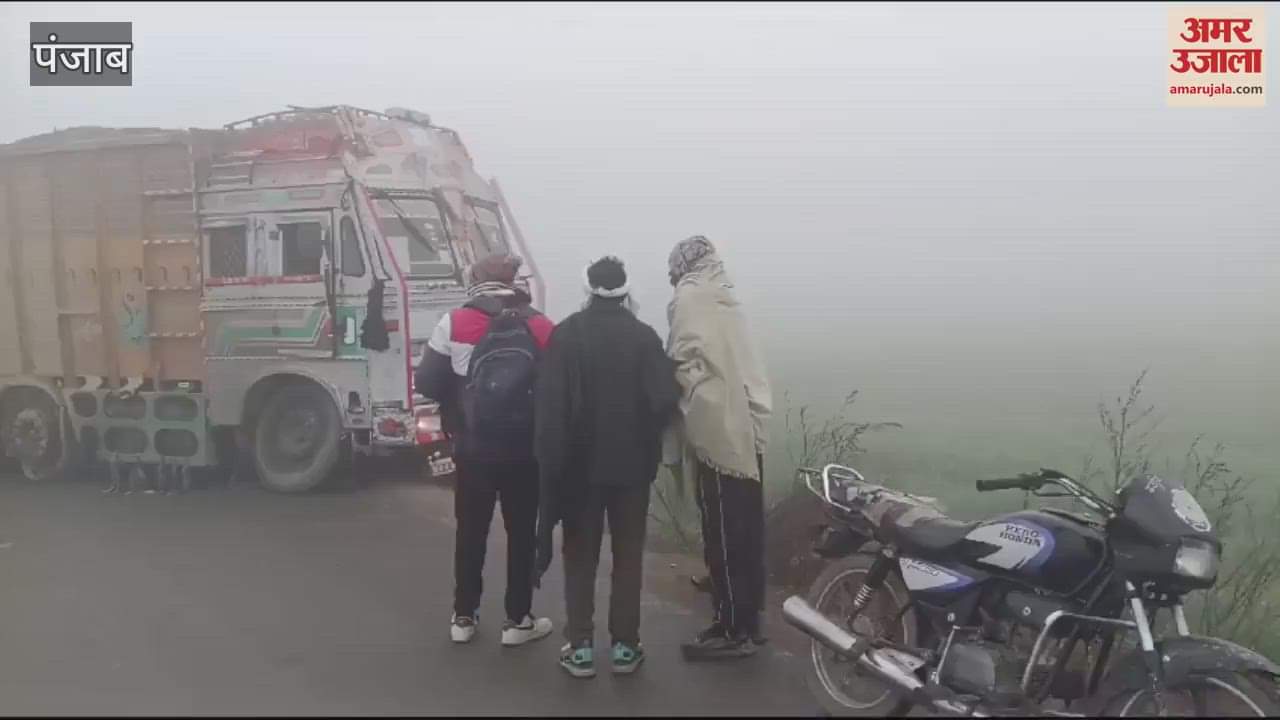 VIDEO : Truck loaded with vegetables overturned in fog