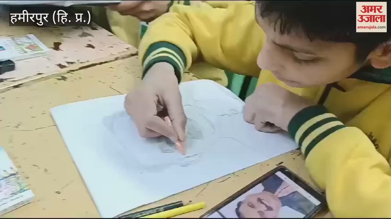 VIDEO : A divyang student made a sketch of CM Sukhvinder Singh Sukhu