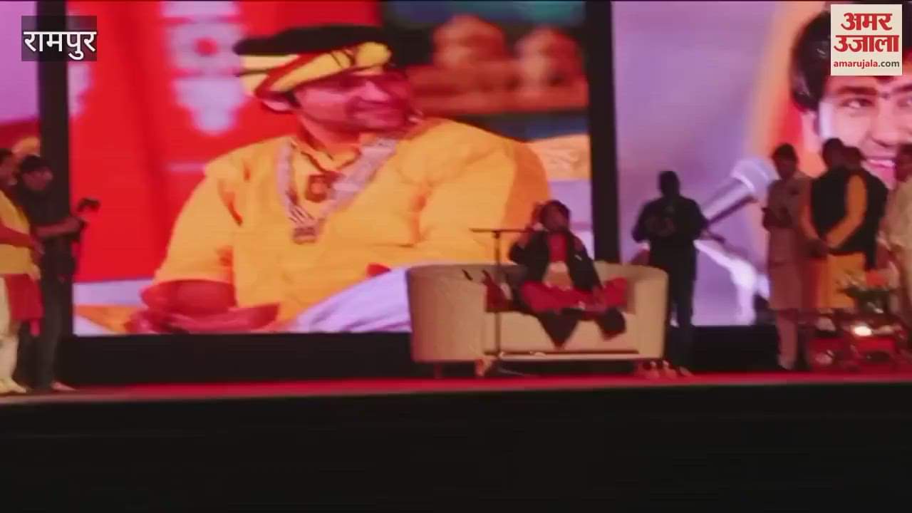 VIDEO : Bageshwar Dham Peethadhishwar reached Rampur and called Hindutva intelligence as important as artificial intelligence