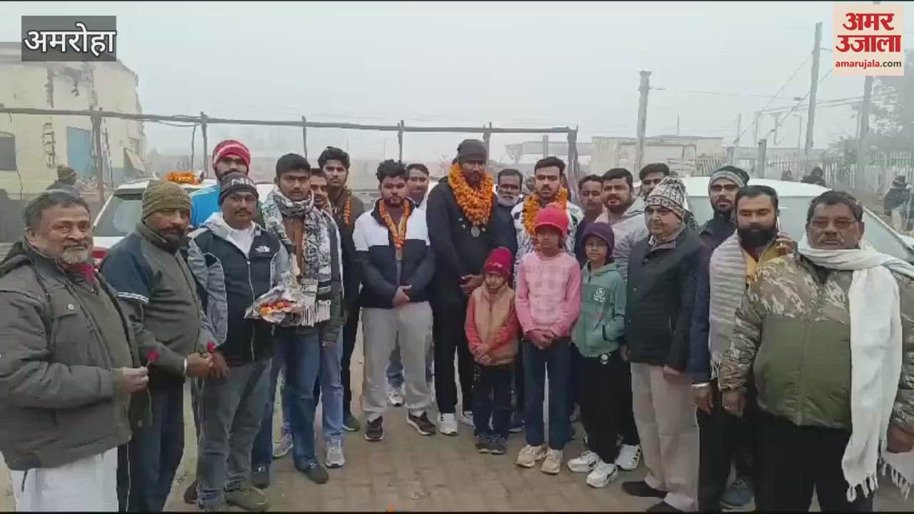 VIDEO : One gold and three bronze medals won in shot put, four players welcomed in Gajraula