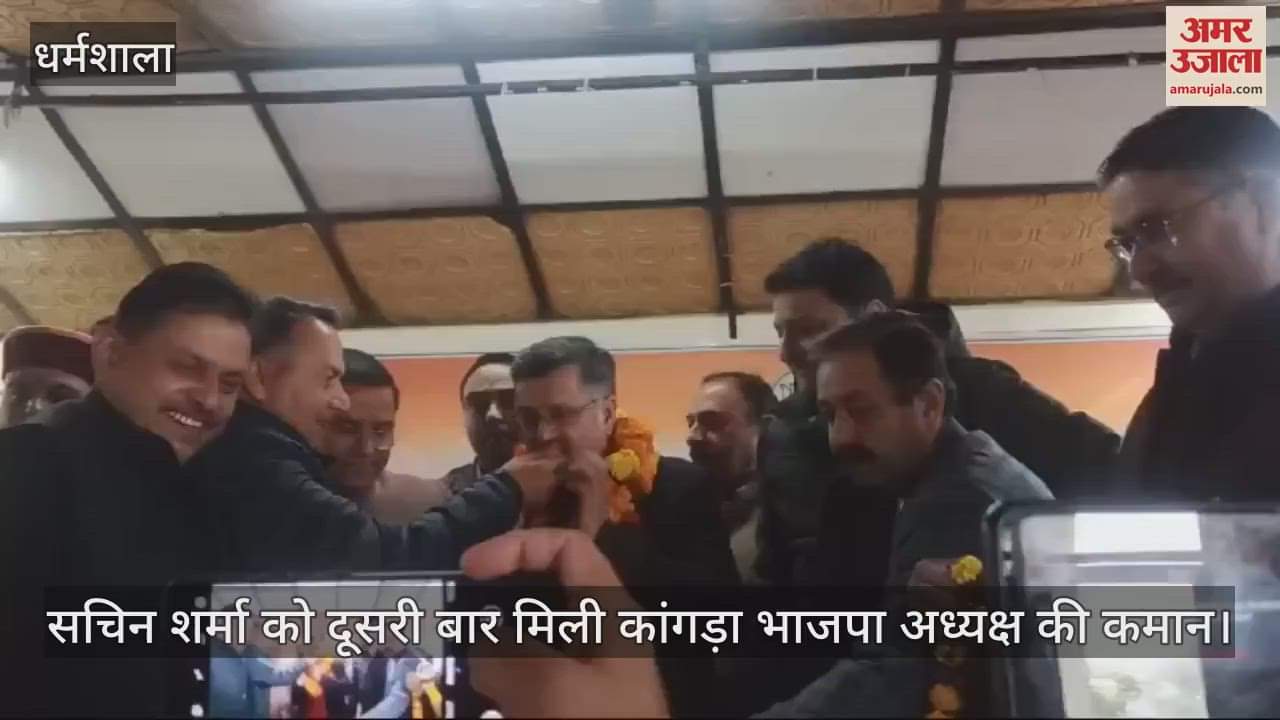 VIDEO : Sachin Sharma got the command of Kangra BJP President for the second time