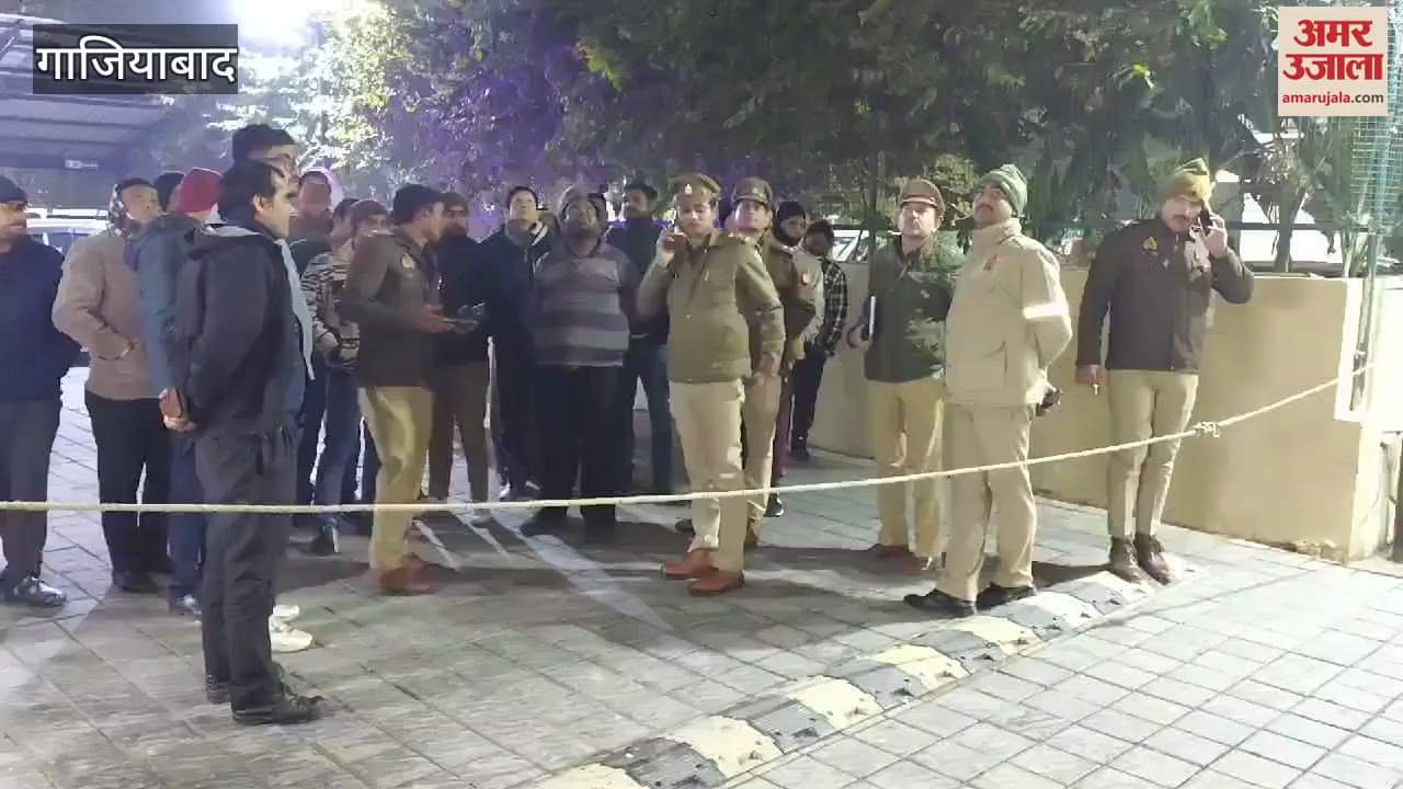 VIDEO : businessman dies after falling from ninth floor in Ghaziabad