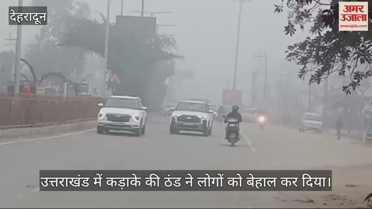 VIDEO : Dense fog bitter cold causing problems for drivers