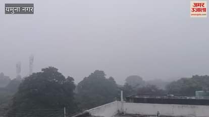 VIDEO : Dense fog in Yamunanagar, cold increased the charm of the market