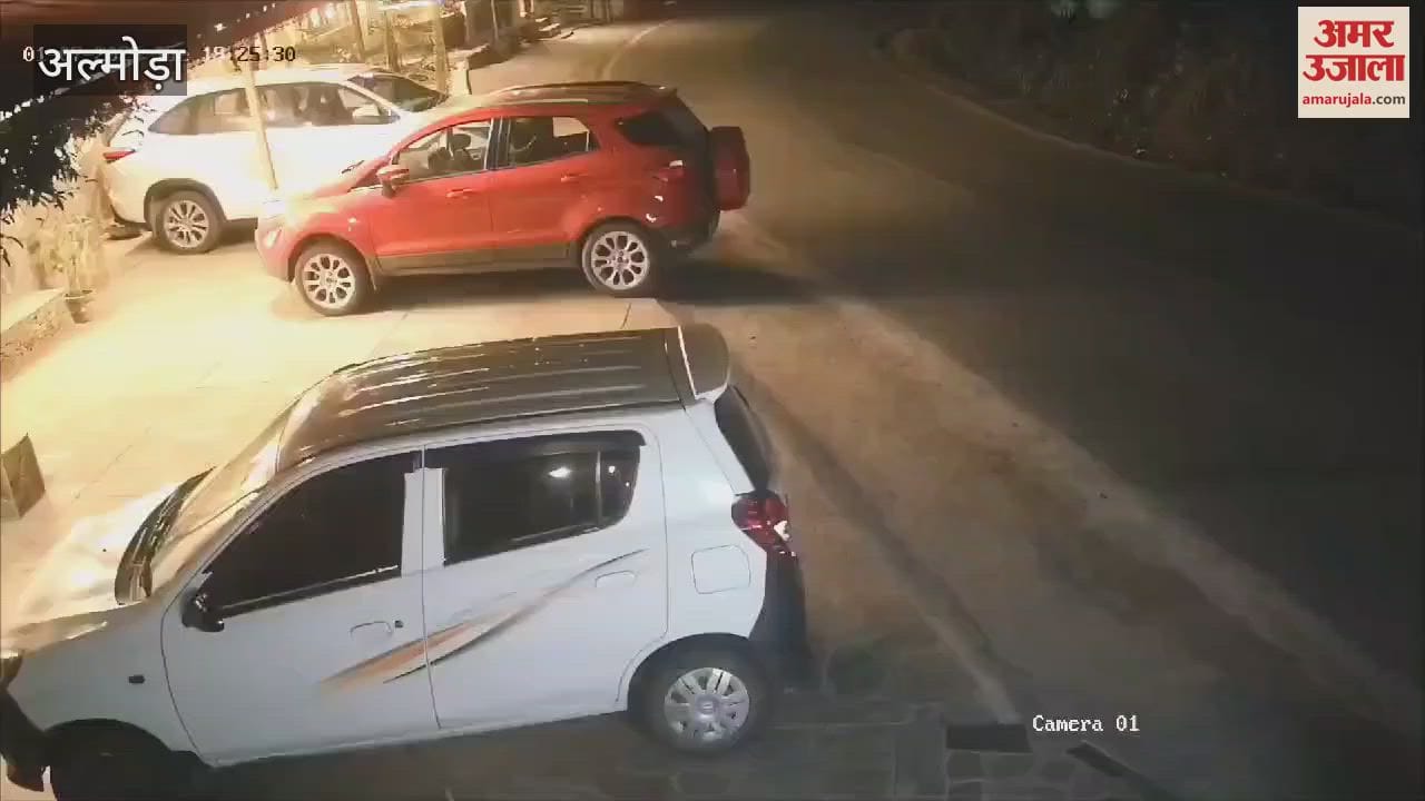 VIDEO : कार की टक्कर से स्कूटी सवार घायल, सीसीटीवी में कैद हुई घटना