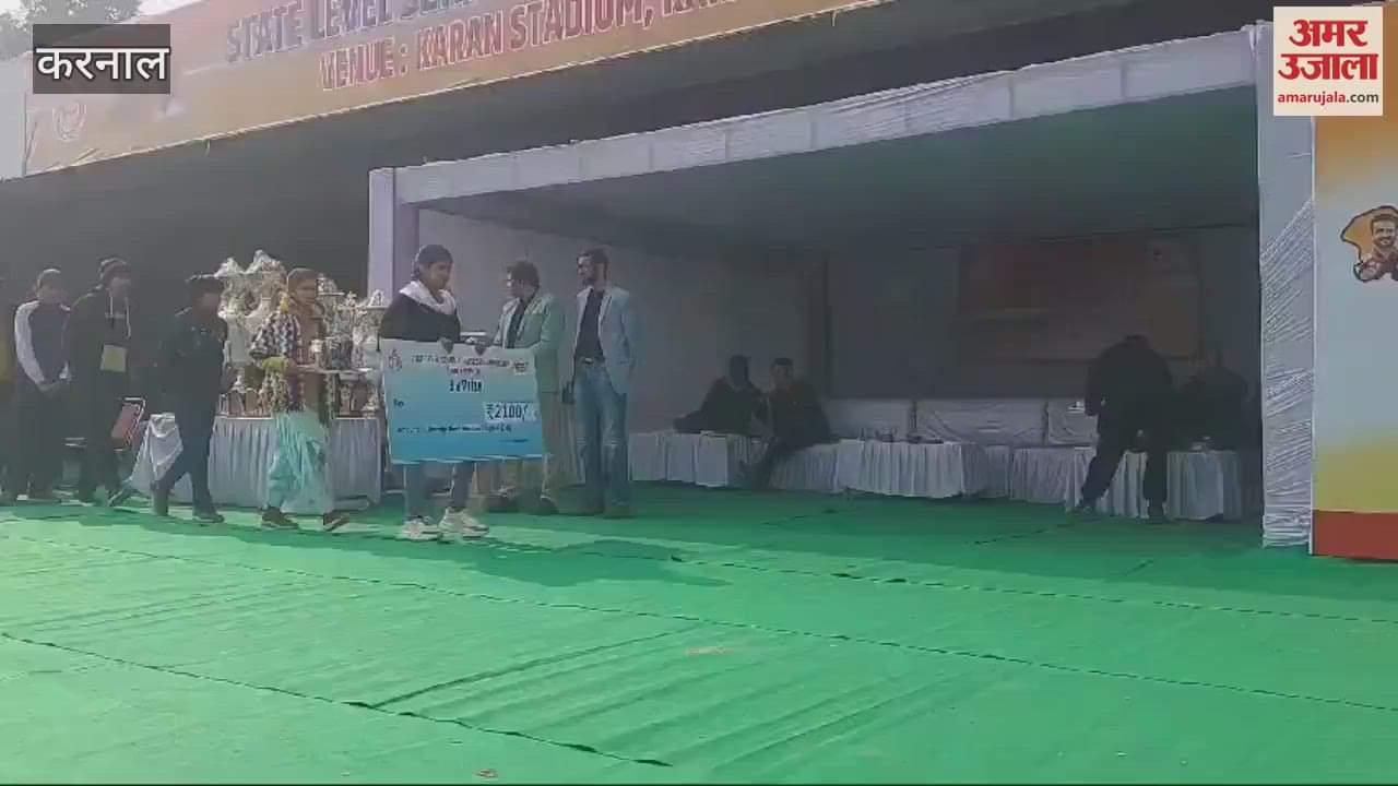 VIDEO : Overall Bhiwani stood first in state level athletics competition, Karnal second