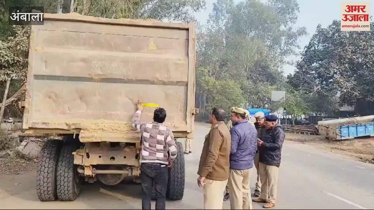 VIDEO : Police action against drivers breaking traffic rules in Ambala's Barara, challans issued