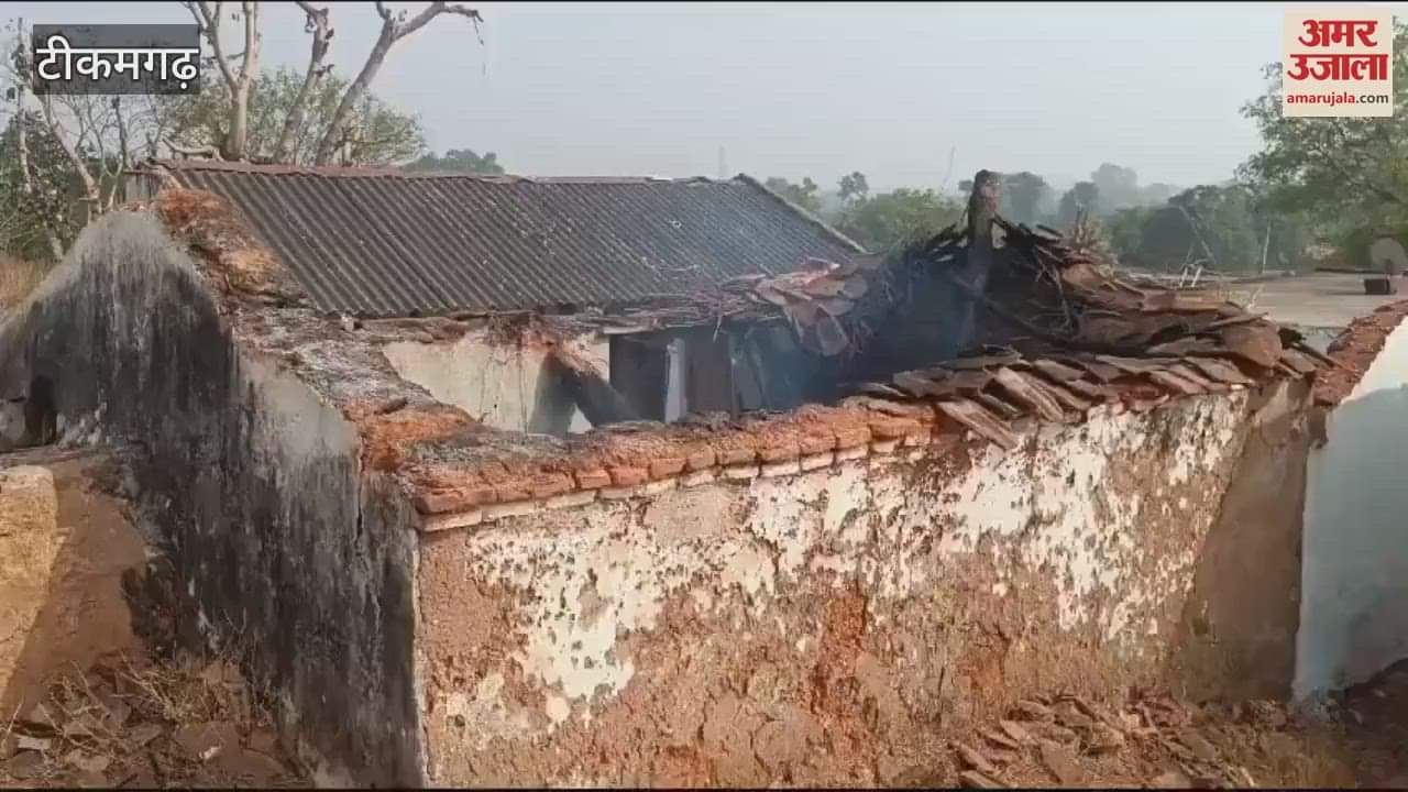 Tikamgarh News: An elderly man sleeping in his house died due to fire