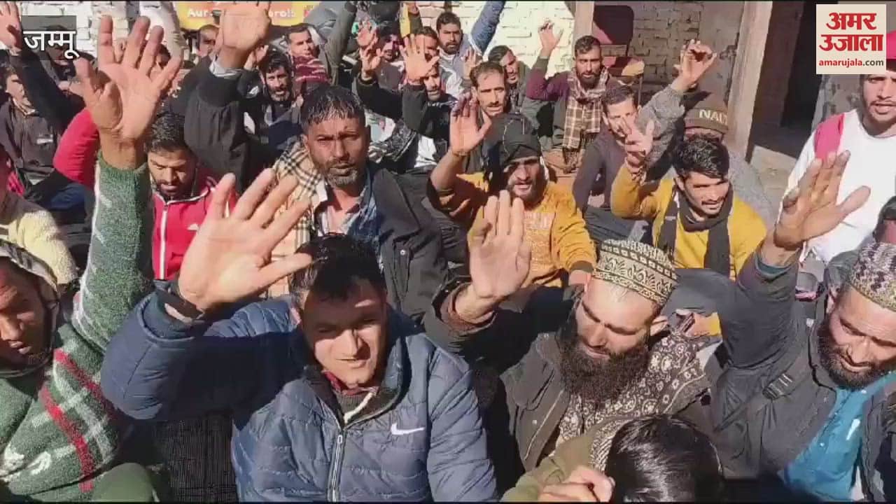 VIDEO : Power development employees of Reasi go on strike, demand to start the process of permanentization