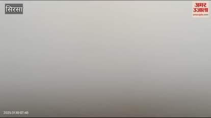 VIDEO : After four days of clear weather in Sirsa, fog prevailed in the morning