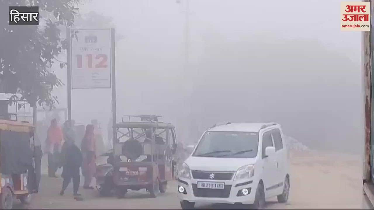 VIDEO : Fog increased cold in Hansi, vehicles moving slowly